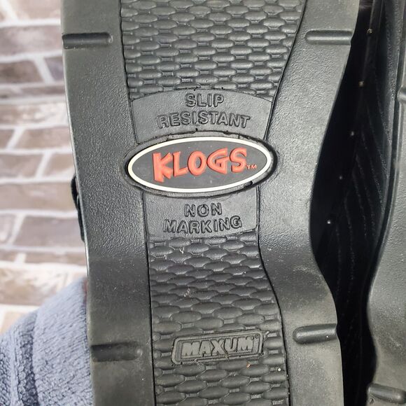 Klogs Shoes Size 8M Black Mules Buckle Studded Punk Grunge Chunky Goth - Picture 8 of 11